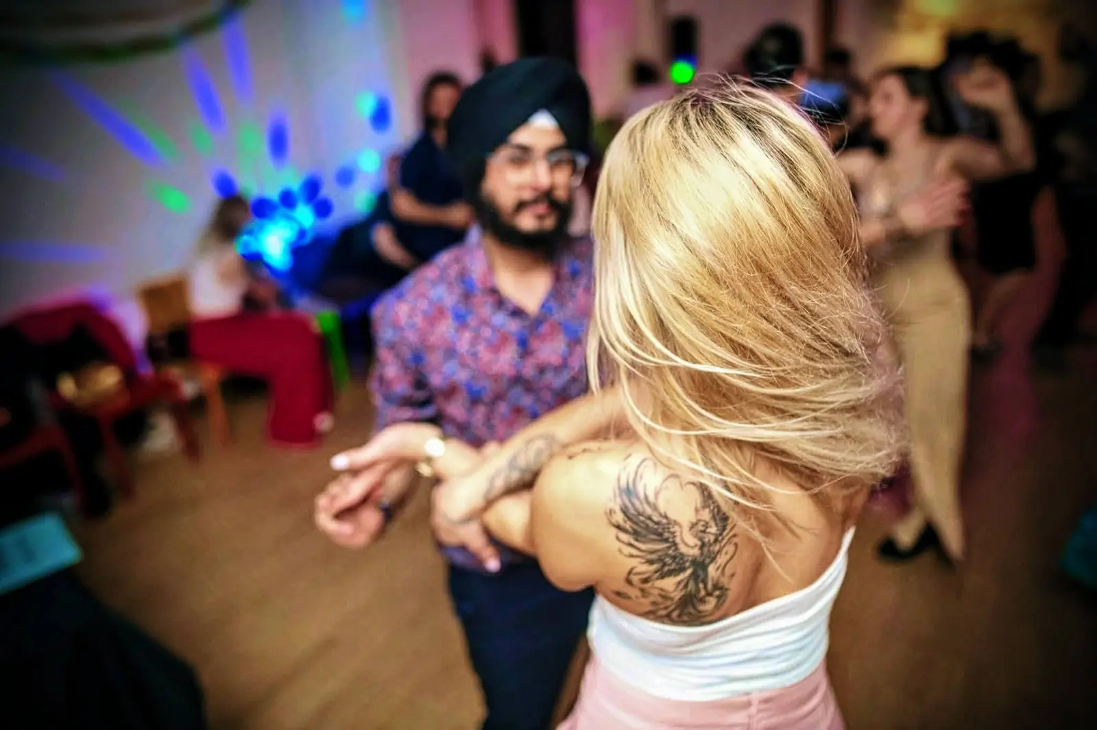 Dancers on the floor at an LLD event